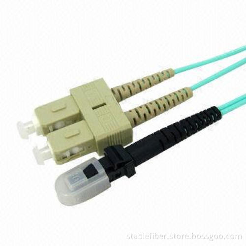 MM Duplex SC-MTRJ OM4 Patch Cord with Ultra Low Back Reflection and Low Insertion Loss